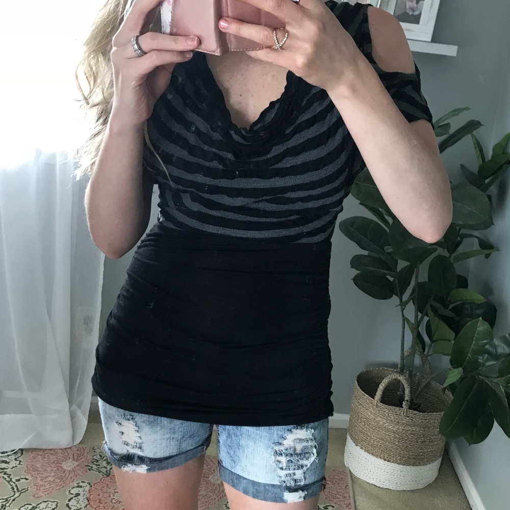 Dressy Cold Shoulder Top